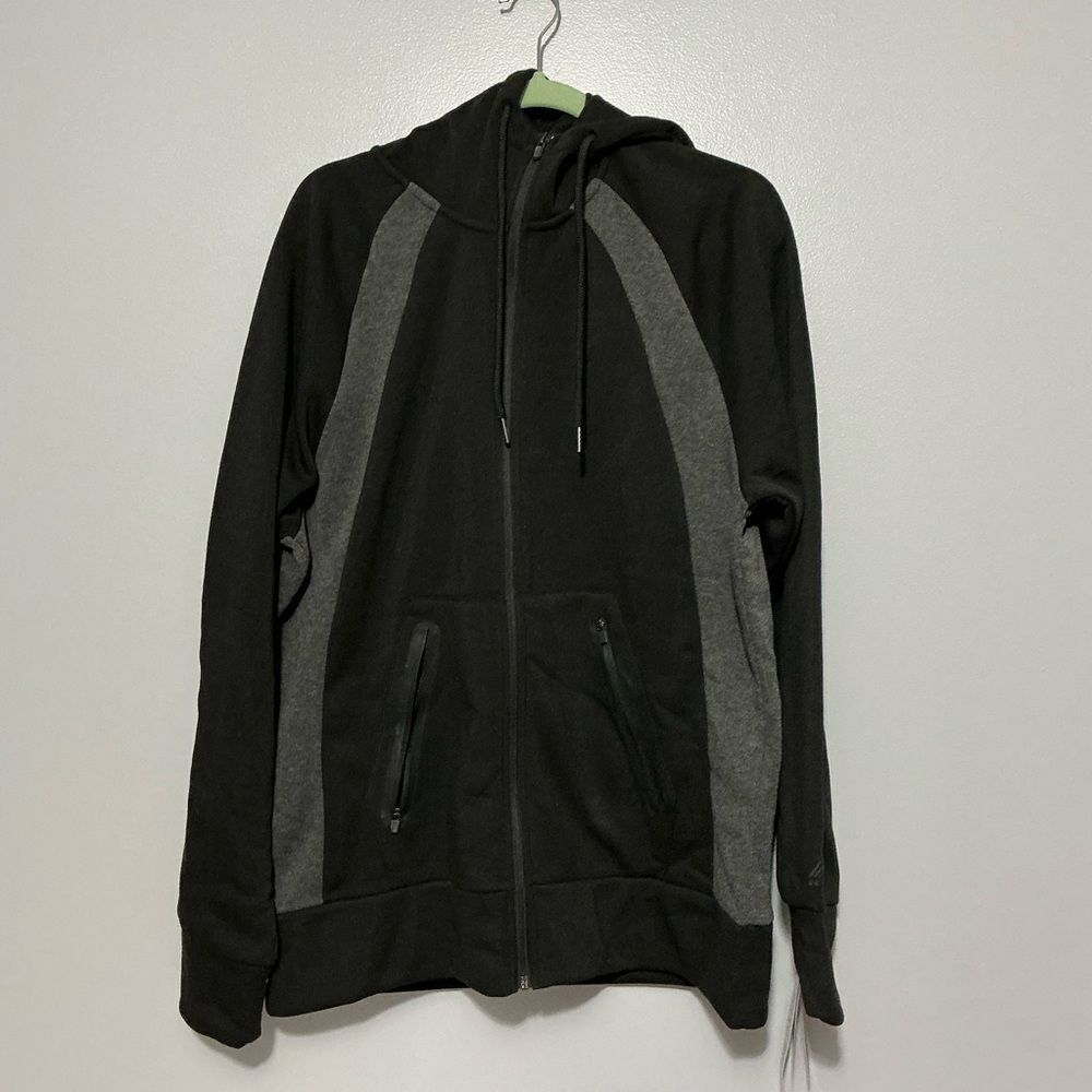 RBX Men’s Full Zip Hoodie In Black Training Active Jacket Size XL NWT